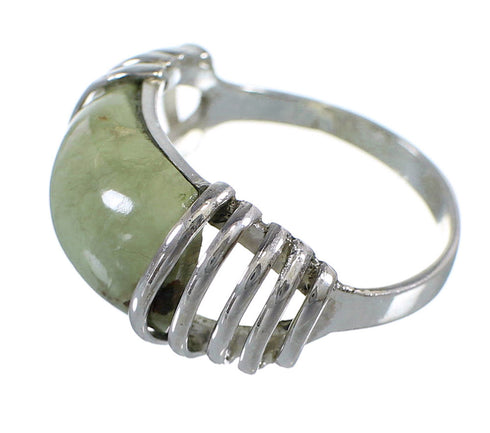 Sterling Silver And Turquoise Ring Size 6-3/4 RX80976
